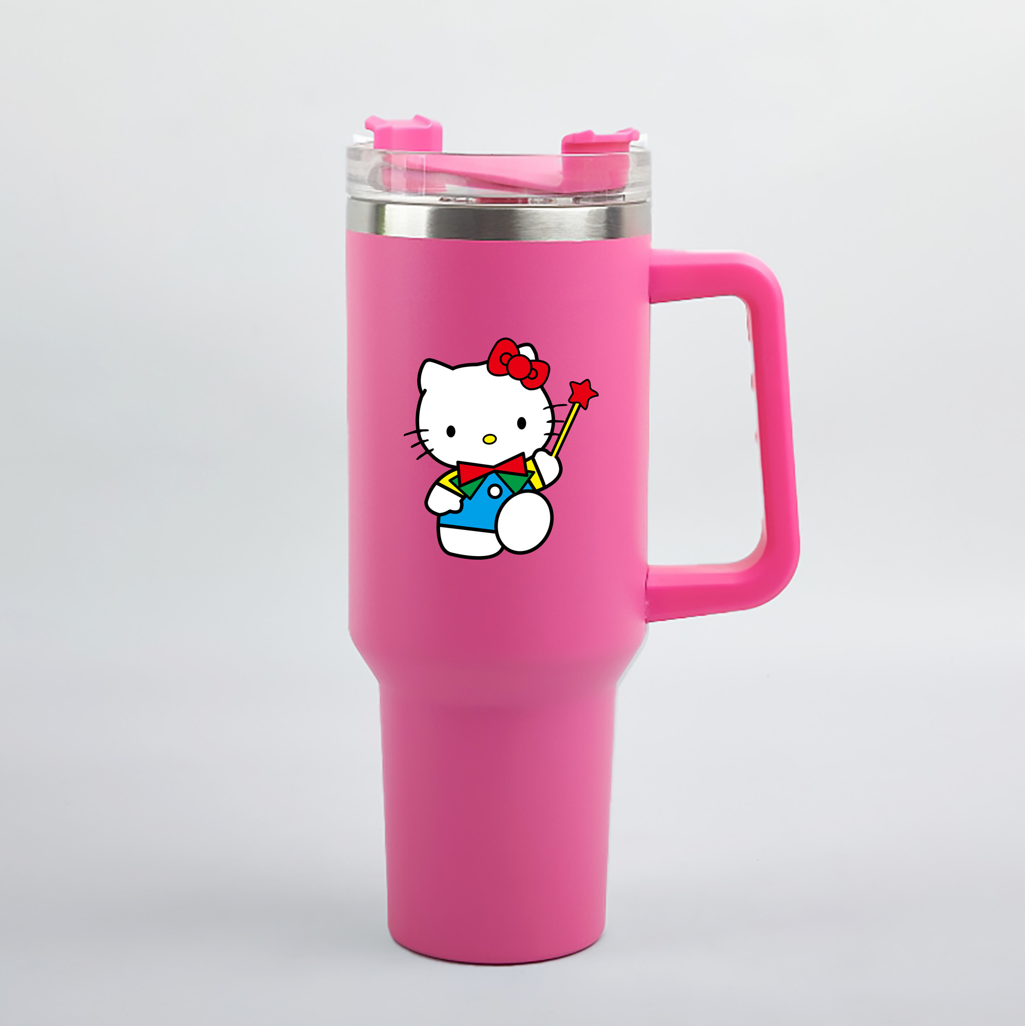 （画像用） Hello Kitty ハローキティ 1200mL車用タンブラー（カラープリント）